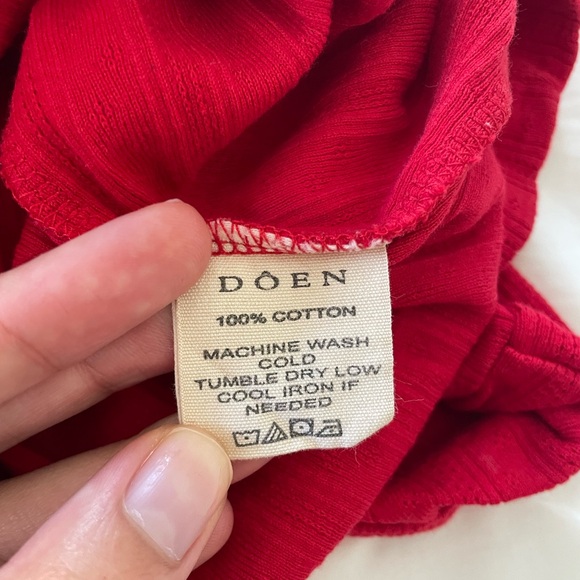 Doen Romy Red Long Sleeve Top - S - Picture 5 of 5